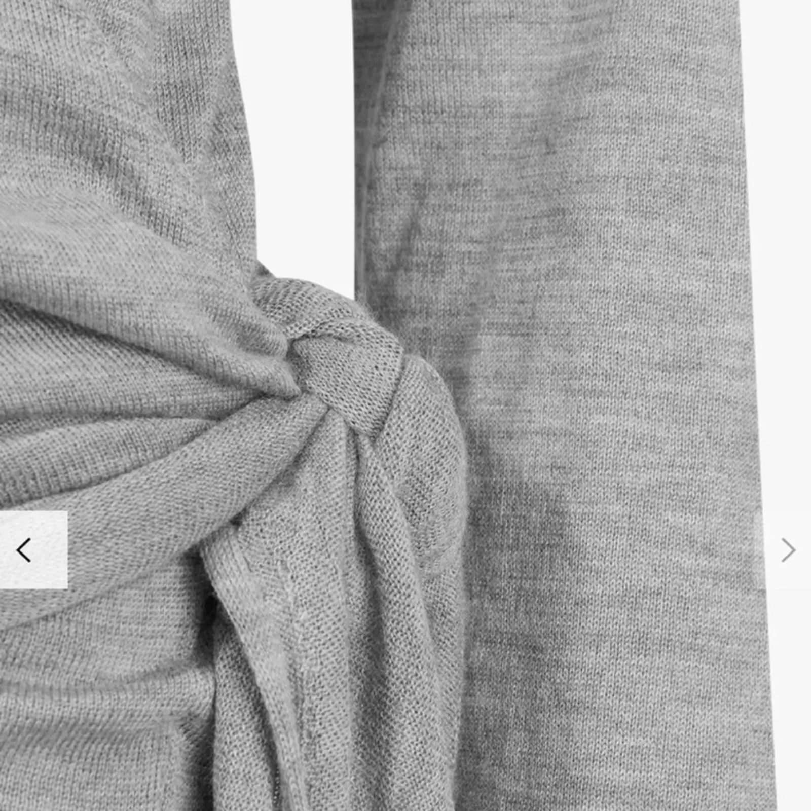 All Saints Lonia Merino Wool Heather Gray Wrap Cardigan Sweater Women Size M NWT - Image 2