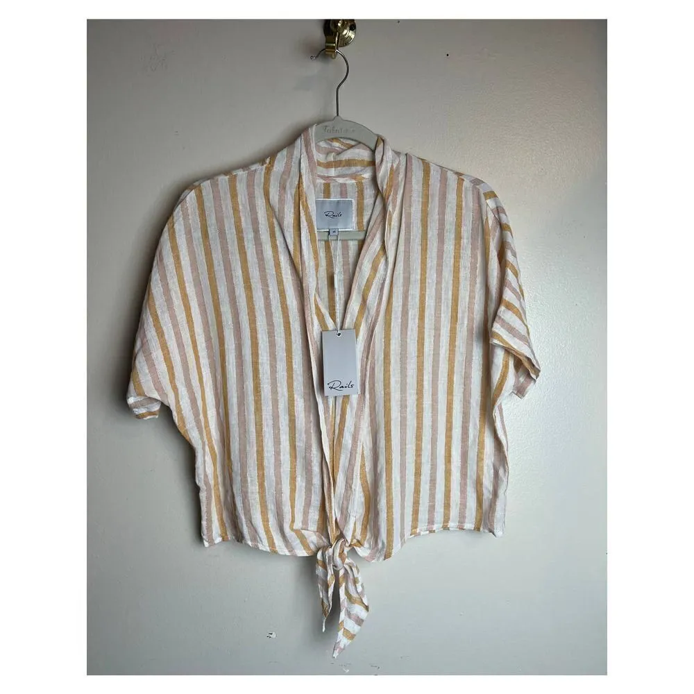 NWT Rails June Amber Stripe Blouse Top Sz. XS - Image 3