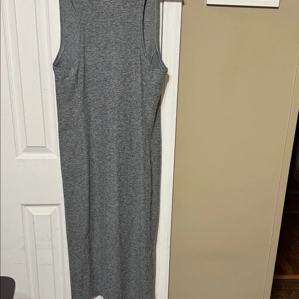 NWT Fabletics Cloud Jersey Midi Dress Grey medium - Image 7