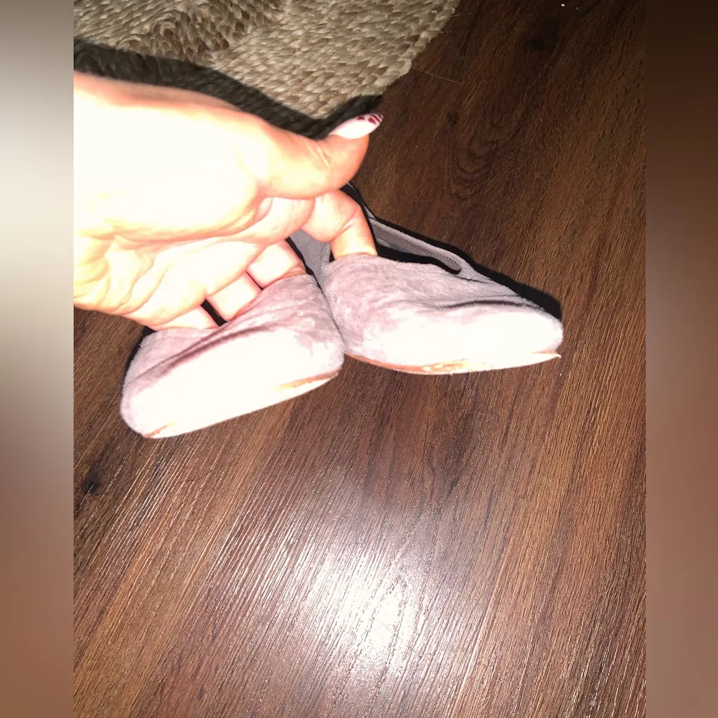 Bernardo suede gray beige ballet flats $200 casual fall boho Italy classic 6 - Image 4