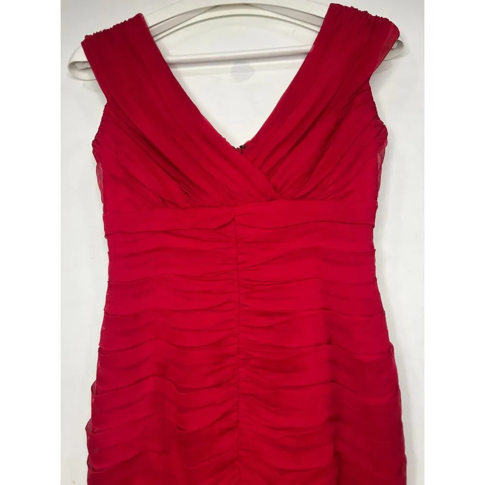 Tadashi Petite Collections Red Formal Dress 4P - Image 3