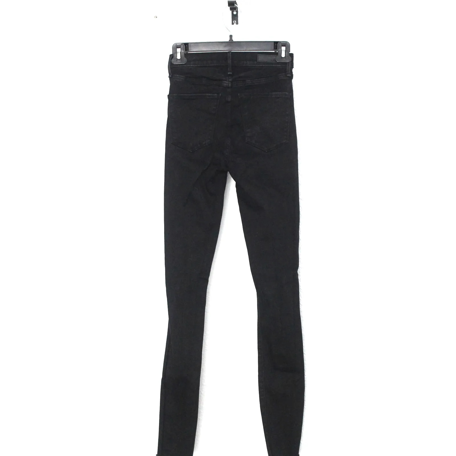 Abercrombie & Fitch Ultra High Rise Super Skinny Jean Size 00 Black Distressed - Image 3