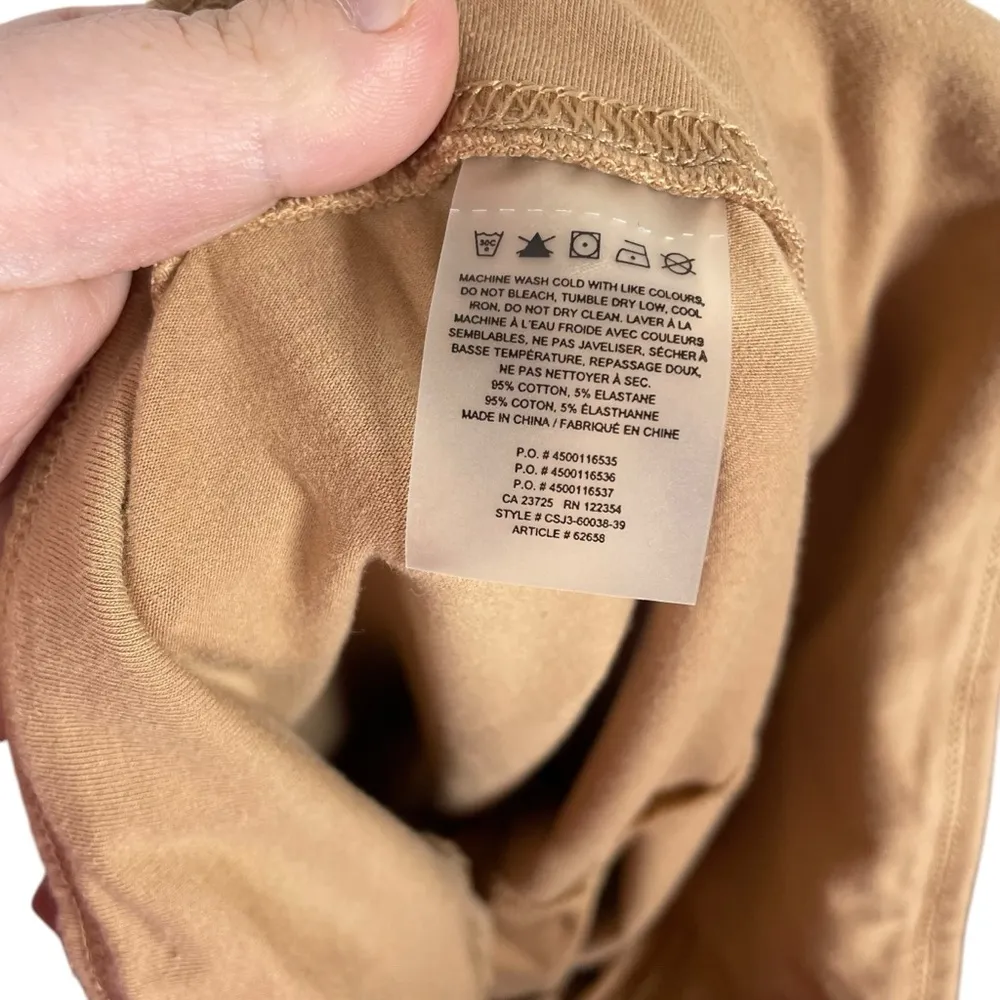 Aritzia Tna Hold It Atmosphere High Rise Bike Shorts in Camel Size S - Image 5