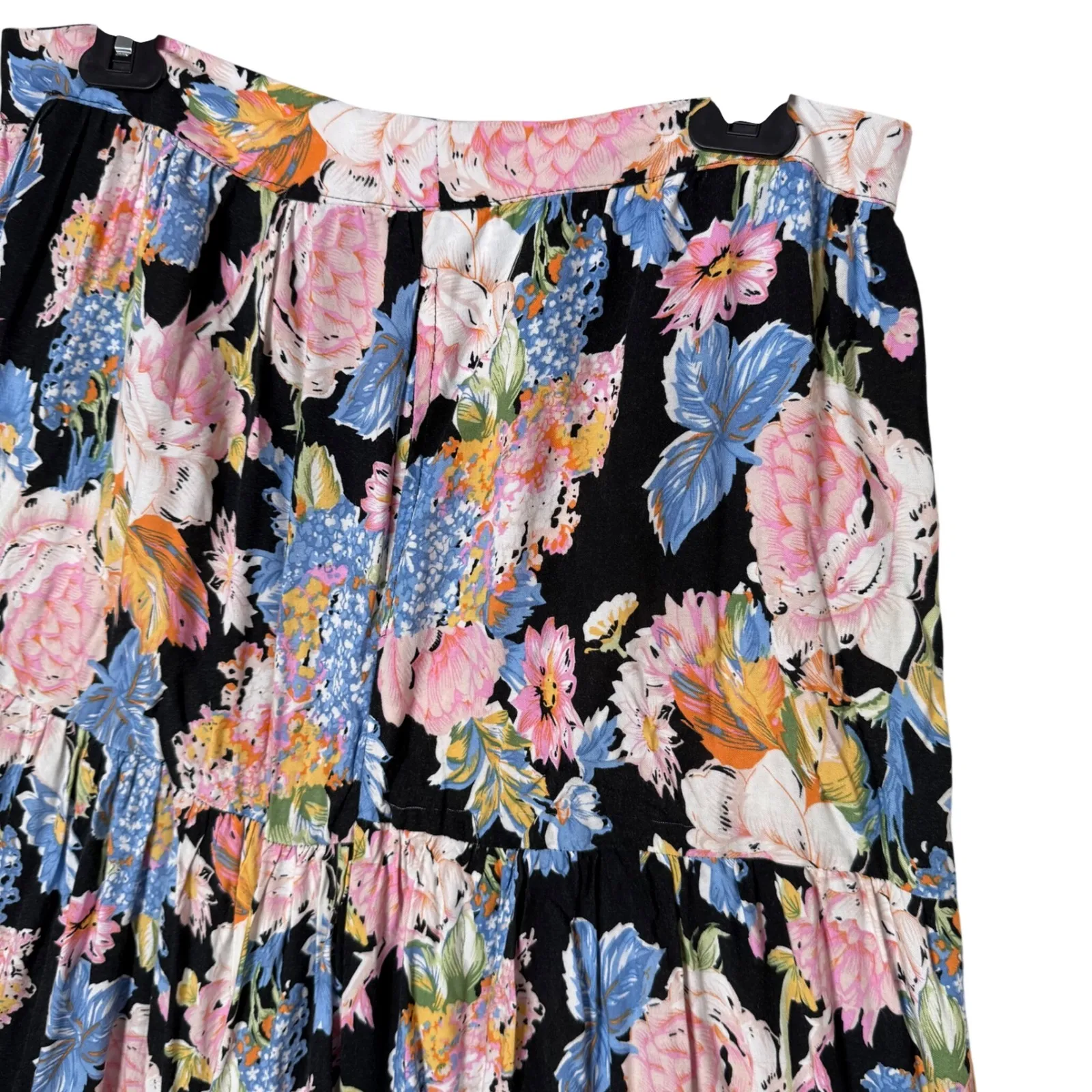 Rachel Zoe Floral Tiered Midi Maxi Skirt Size S Prairie Cottage BOHO Festival - Image 13