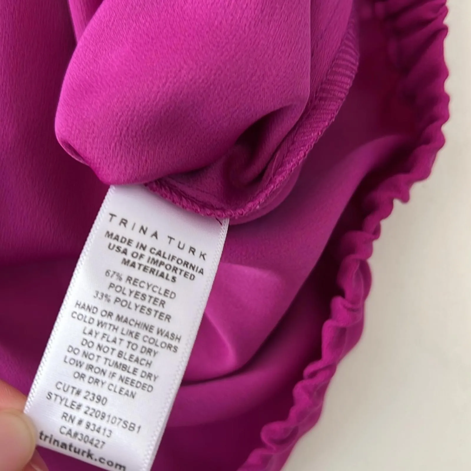 NWT Trina Turk Constellation Top in Purple Fuschia Size M $228 [COPY] - Image 7