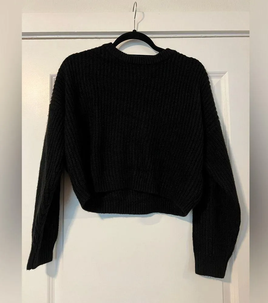 Don’t Call Me Jennyfer Womens Black Knit Cropped Sweater Size Small - Image 2
