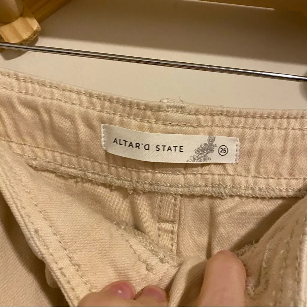 NWT Altar’d State Wide Leg Cargo Pants size 25 - Image 7