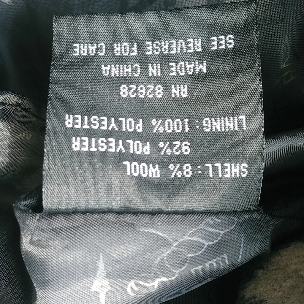 South Pole XL Double Breasted Plaid Coat Style Jacket Black - Image 9