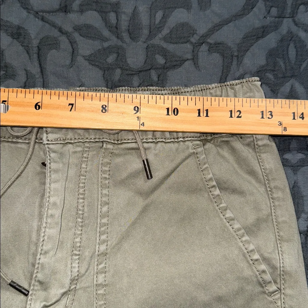 American Eagle women’s size 6 regular super stretch cargo joggers green elastic - Image 8
