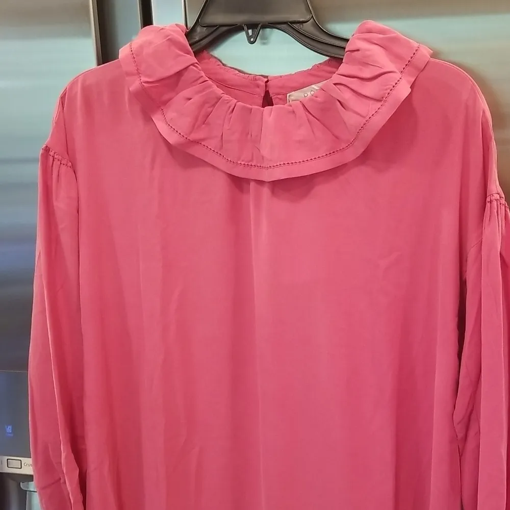 💕DOEN💕 Everest Dress ~ Camilia Long Sleeve 100% Silk Cottagecore Small S NWT Pink - Image 11