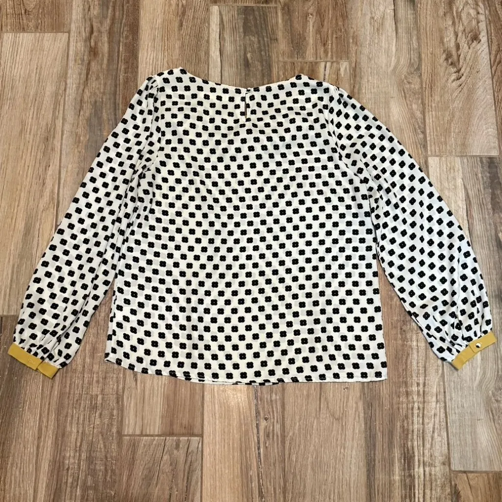 Anthropologie Comme Toi Flower Checker Blouse - Image 2