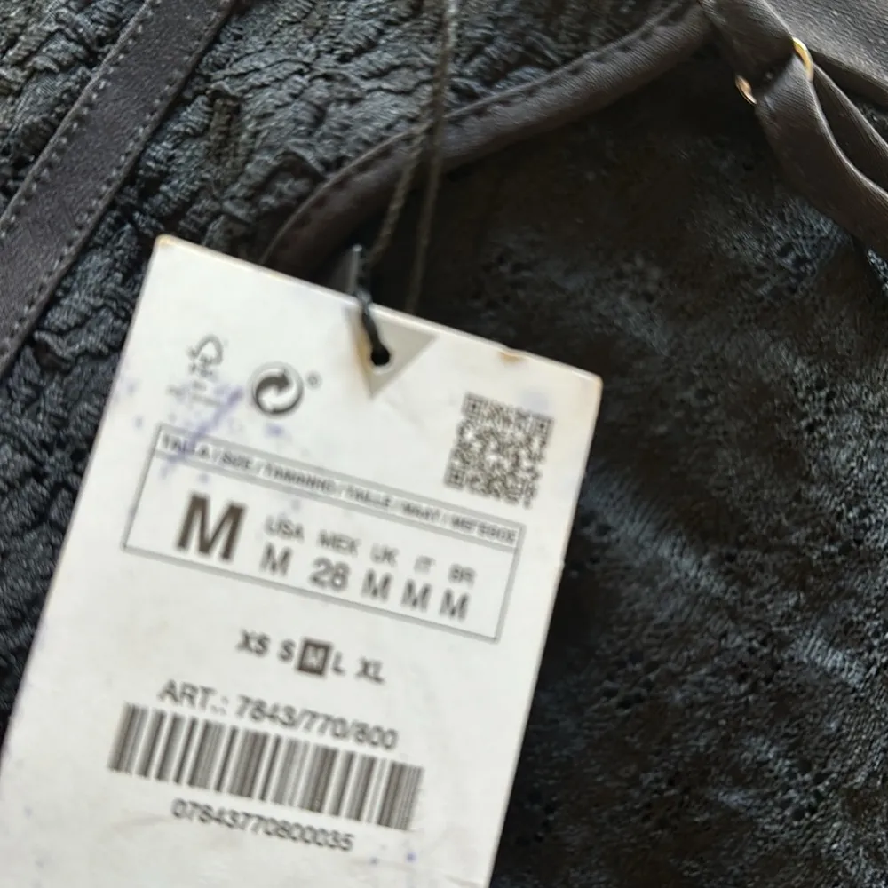 NWT ZARA BLOGGERS FAV MATCHING LACE CORSET BODYSUIT BLACK MEDIUM - Image 10