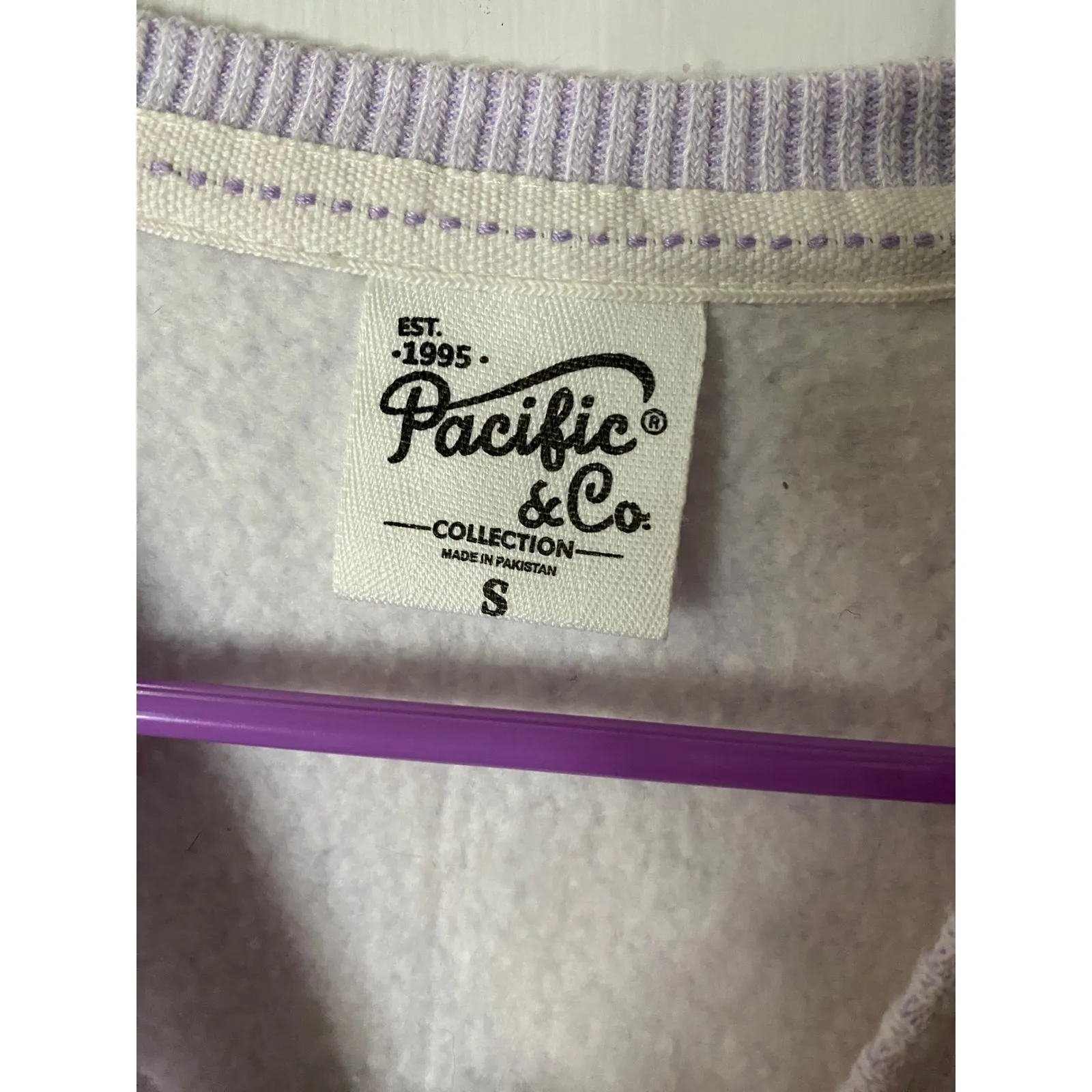 Pacific & Co Myrtle Beach S. Carolina Lavender Pullover Sweatshirt Purple - Image 2