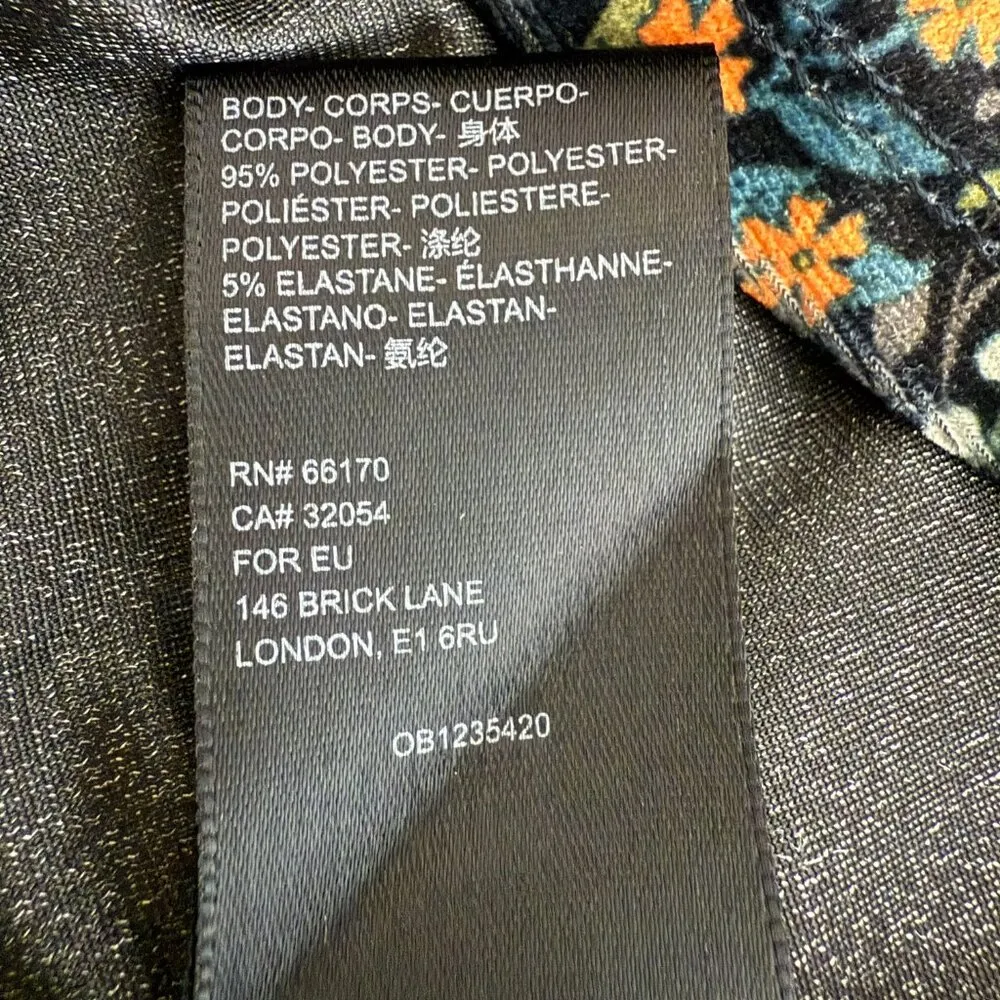 Urban Outfitters Tiger Snake Print Velvet Wrap Mini Dress Women's XS Multi NWOT - Image 13