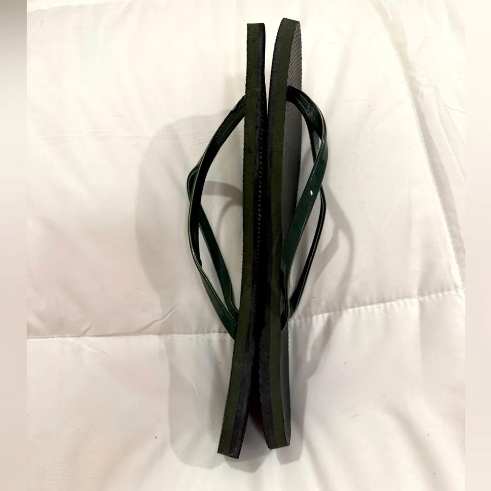 Haviainas women’s green flip flops size 41-42 (10-11) - Image 4