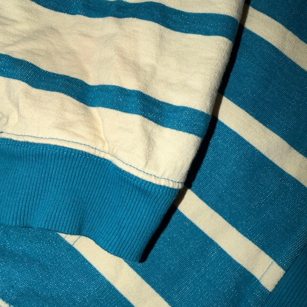 Free People We the Free Classic Striped Cardigan; pockets sweatshirt size XL - Image 5