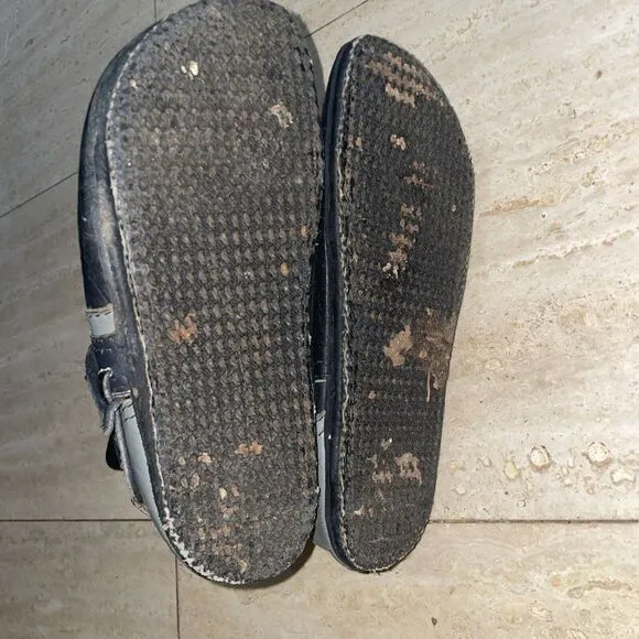 Vintage Bald Mountain Renaissance Buffalo Nickel Moccasin Boots 6-7‎ Women Black - Image 5