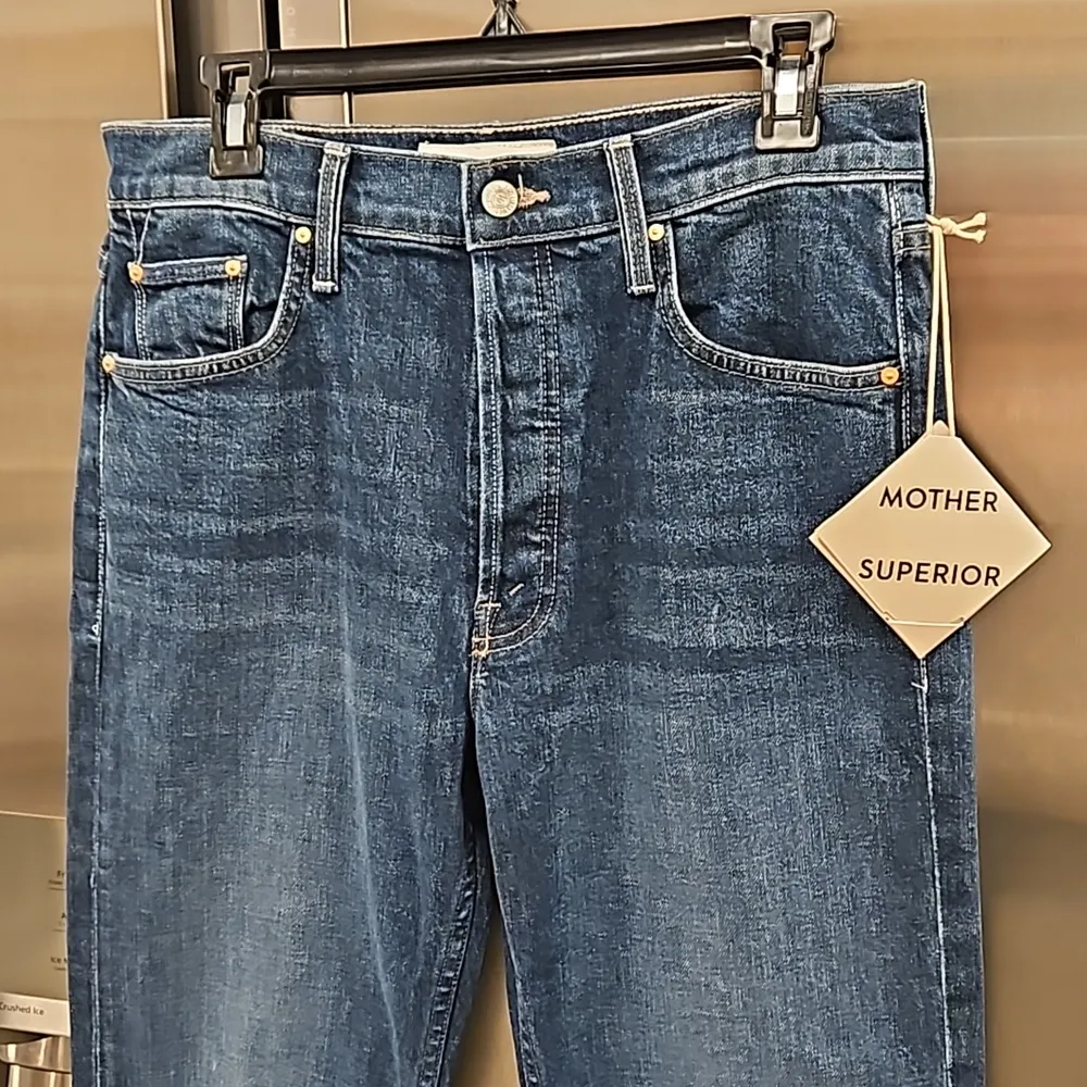 💕MOTHER SUPERIOR💕 The Tomcat Ankle Jeans ~ Cannonball Button Fly 30 NWT Blue - Image 13