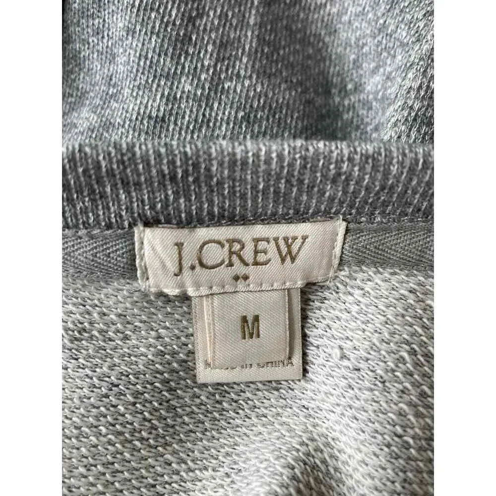 J CREW ANCHOR GRAY SHORT SLEEVE SWEATSHIRT TOP SIZE MEDIUM - Image 6