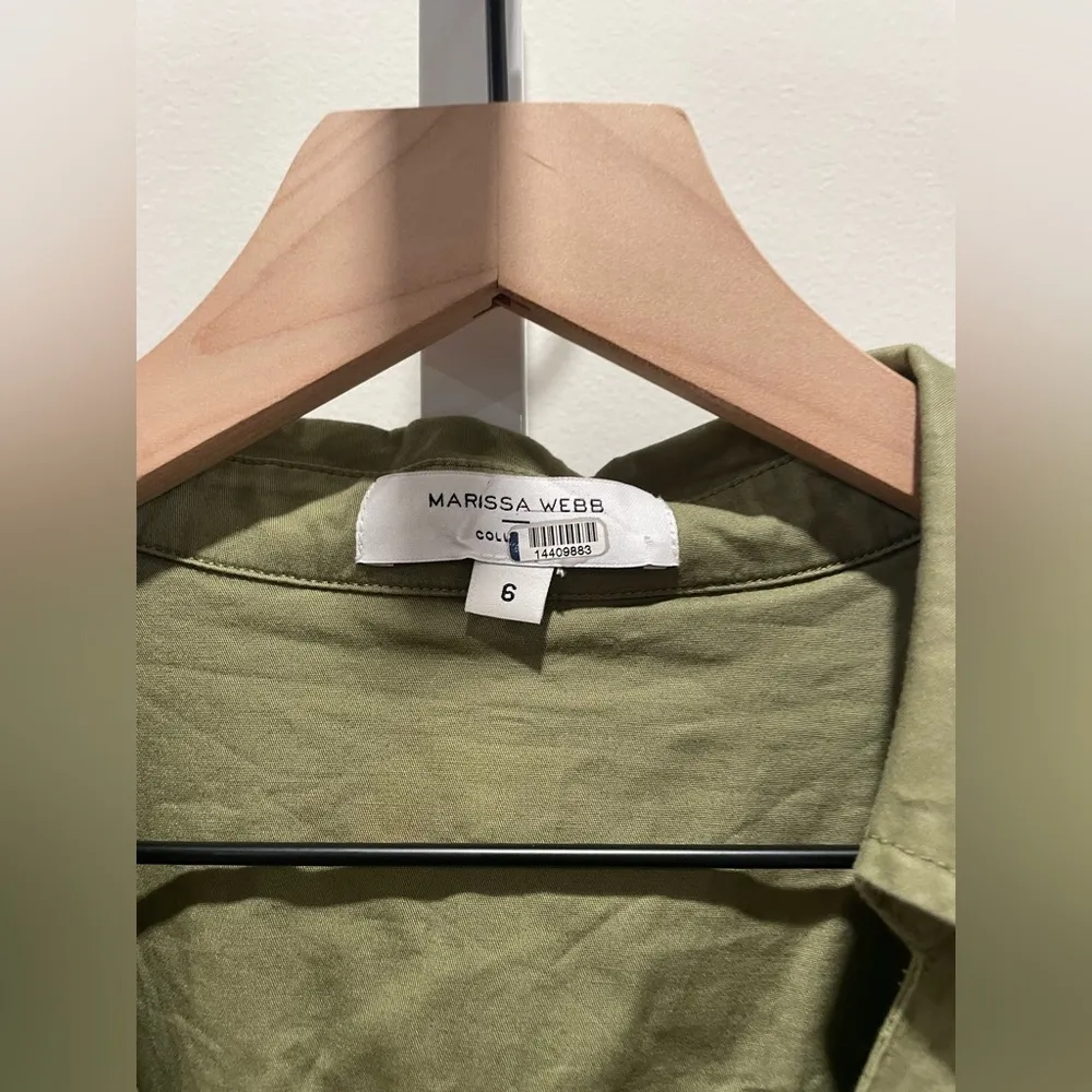 Marissa Webb X RTR Dolman Utility Jumpsuit Size 6 Green - Image 7