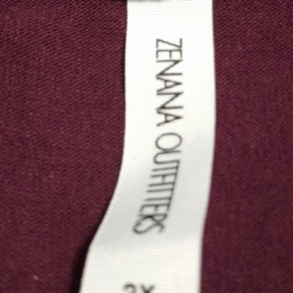 Zenana Outfitters Maroon Cardigan Size 2X - Image 3