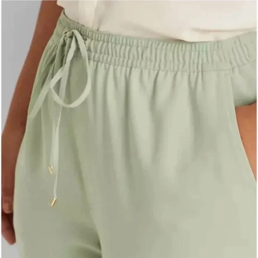 Lauren Ralph Lauren Women's Crepe Sweatpants in Ranch Sage, Plus Size 14W, NEW - Image 3