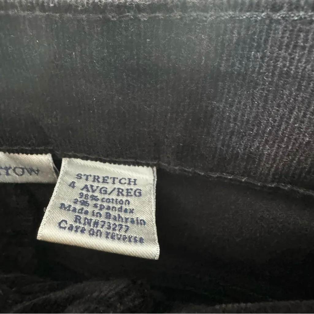 Croft & Barrow‎ Classic Fit Straight Leg Size 4 Velvet Pants NWT - Image 7