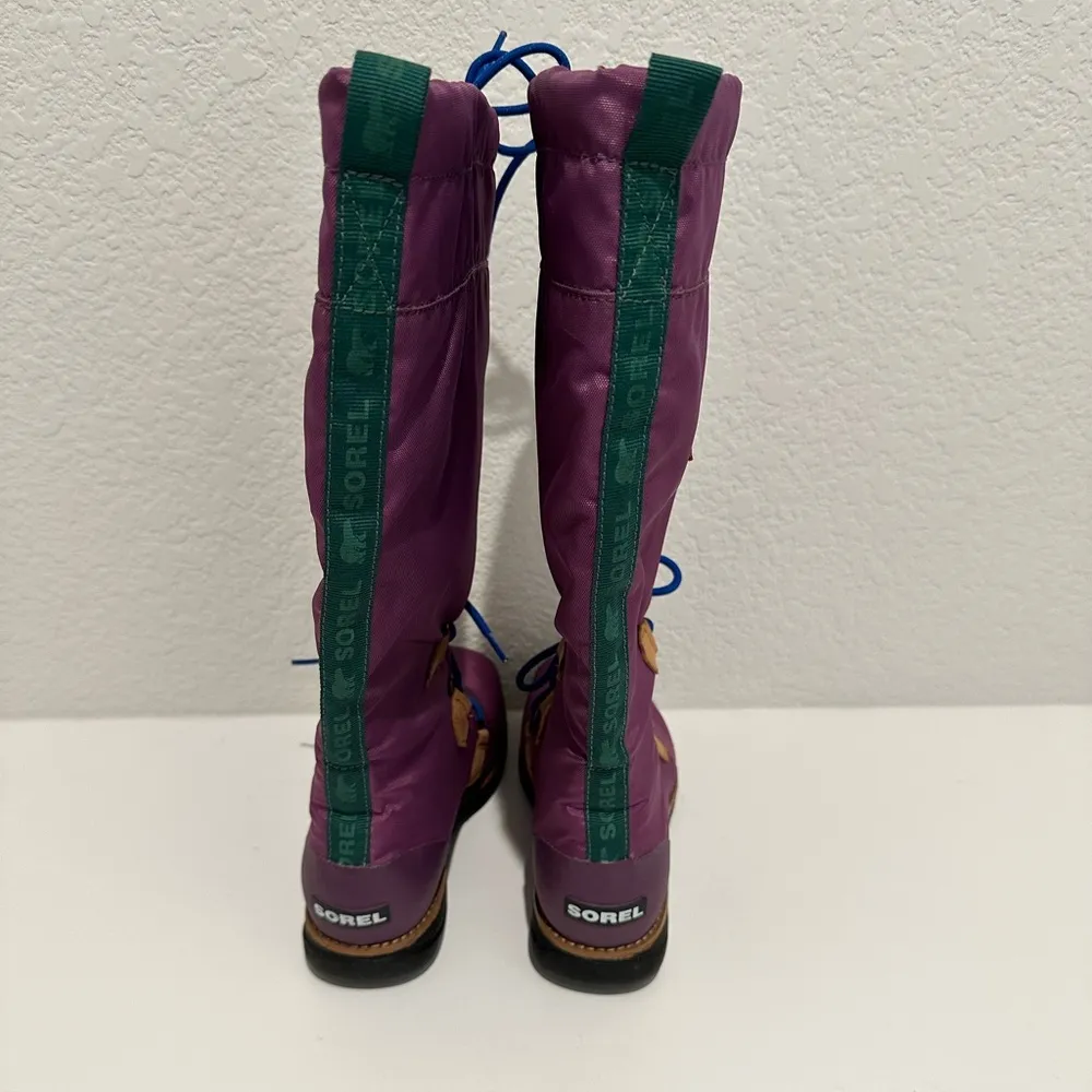 Damen Retro ‘88 Purple Waterproof Tall Rain Boot Size 5.5 Style NL1708-505 - Image 6