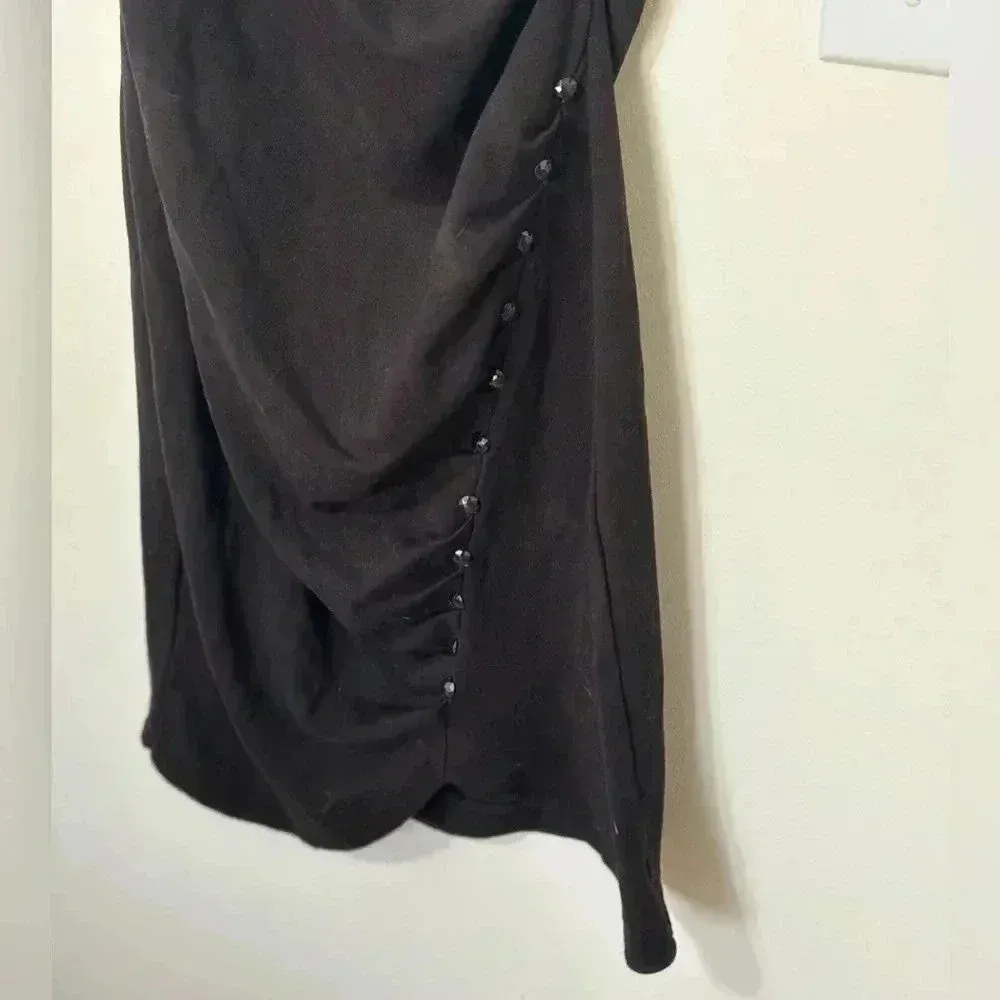 Seraphine Black One Shoulder Maternity Dress🩵‎ Size undefined - Image 3