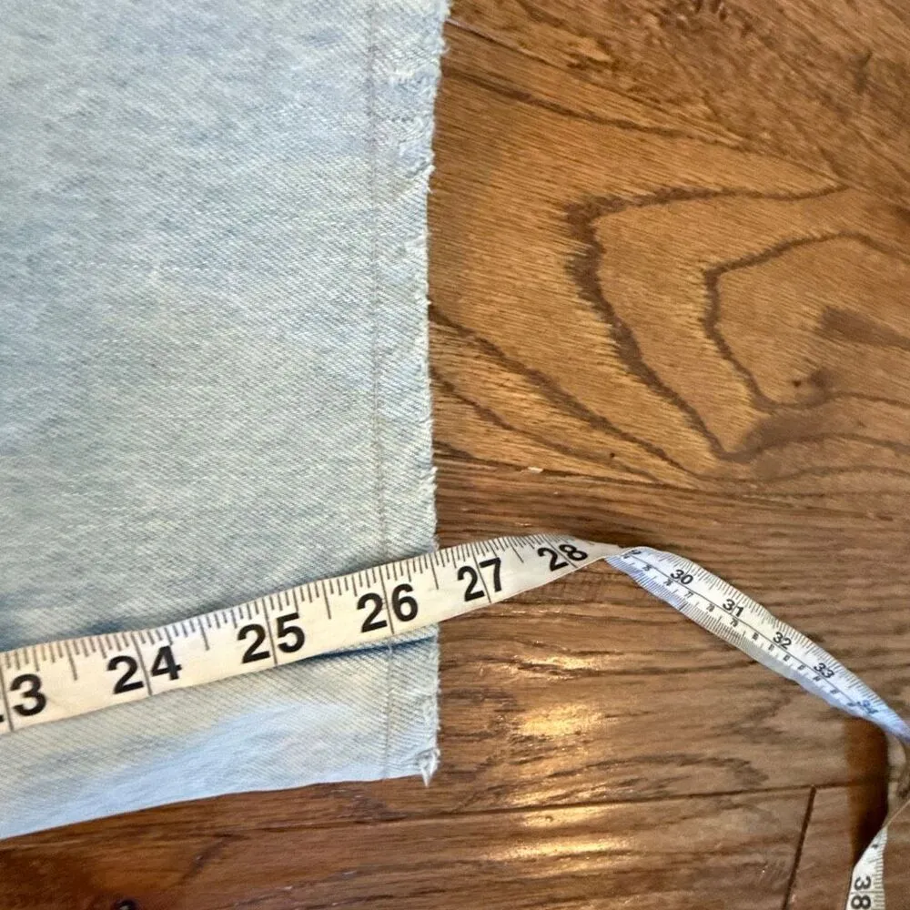 Rolla’s the original ultra high rise straight jeans distressed knee 27 Blue - Image 7