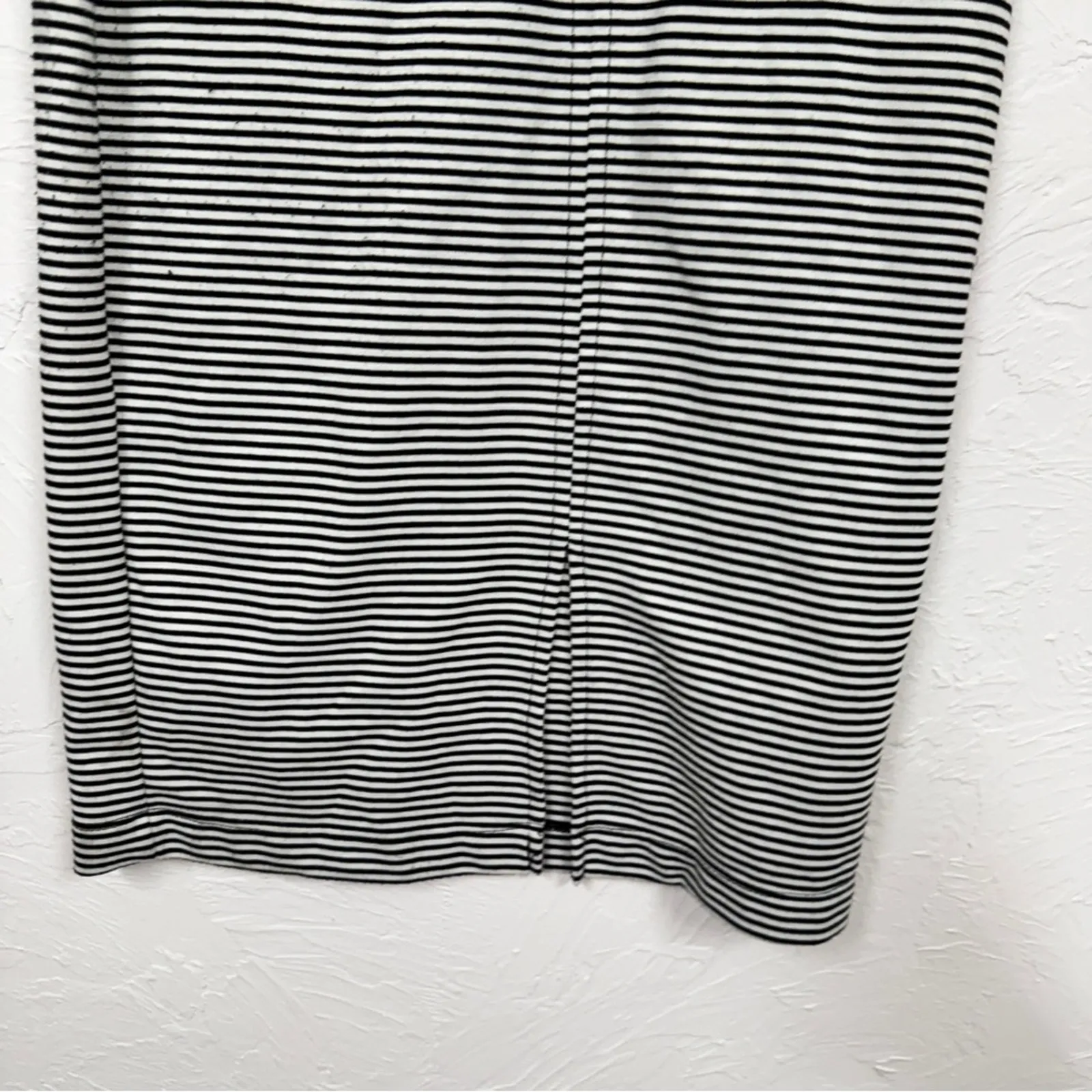 Zara Black White Striped Sleeveless Midi Tank Dress Womens S Nautical Beachy - Image 7