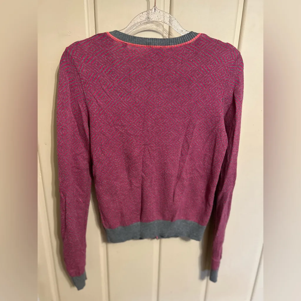 CAbi Women's Cardigan in Pink and Gray - Image 2