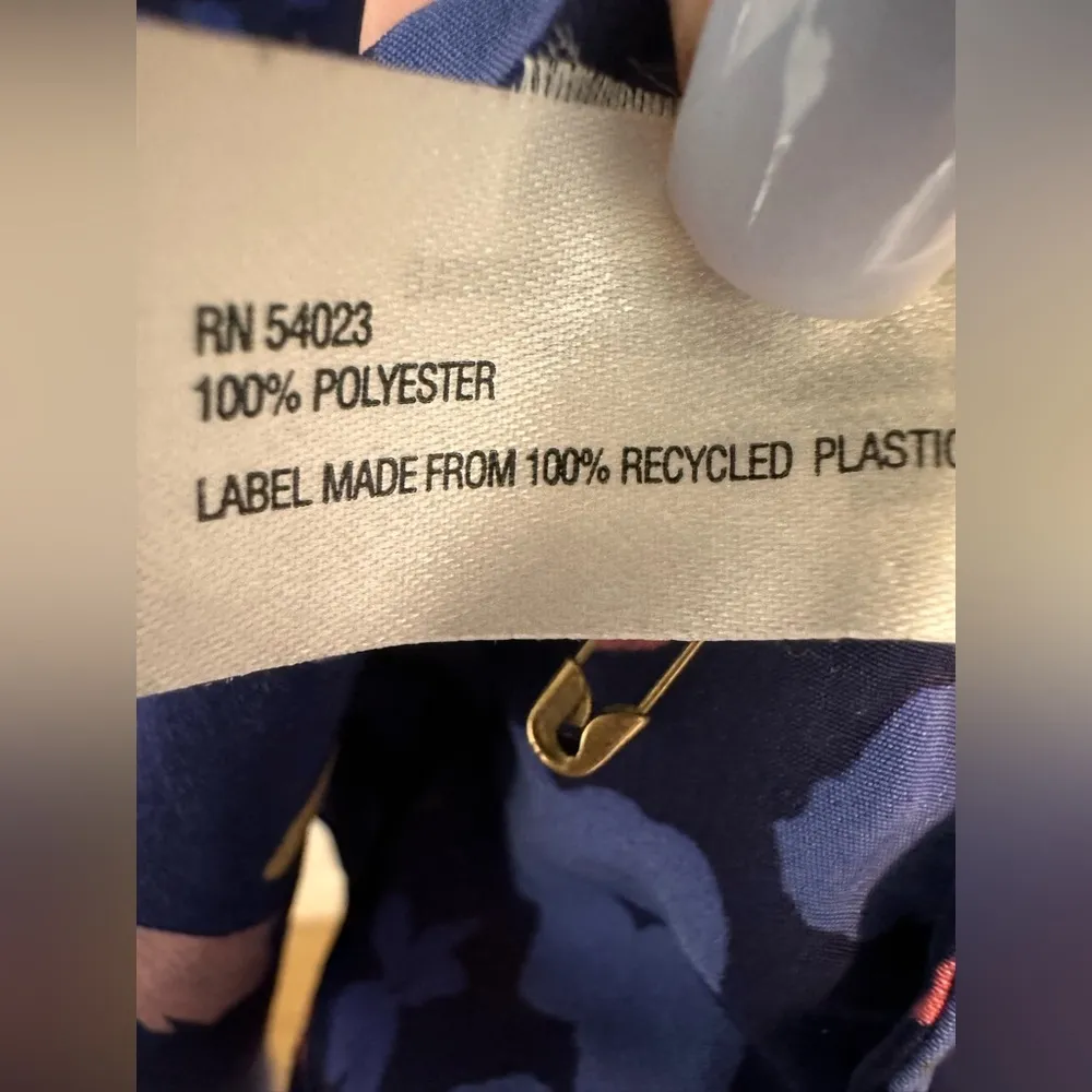 Gap Sleeveless Blue Patterned Dress - Image 7