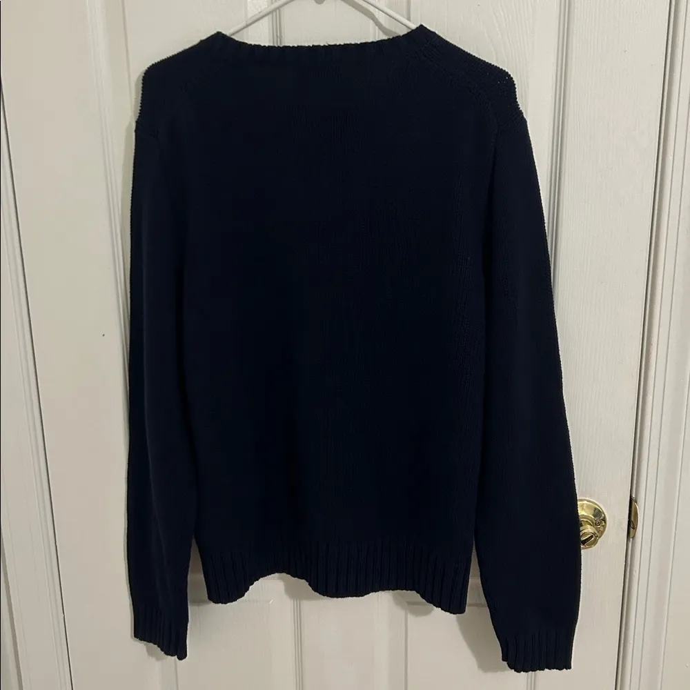Polo Ralph Lauren Iconic Hunter Navy Blue American Flag Sweater NWT Size XXL - Image 9
