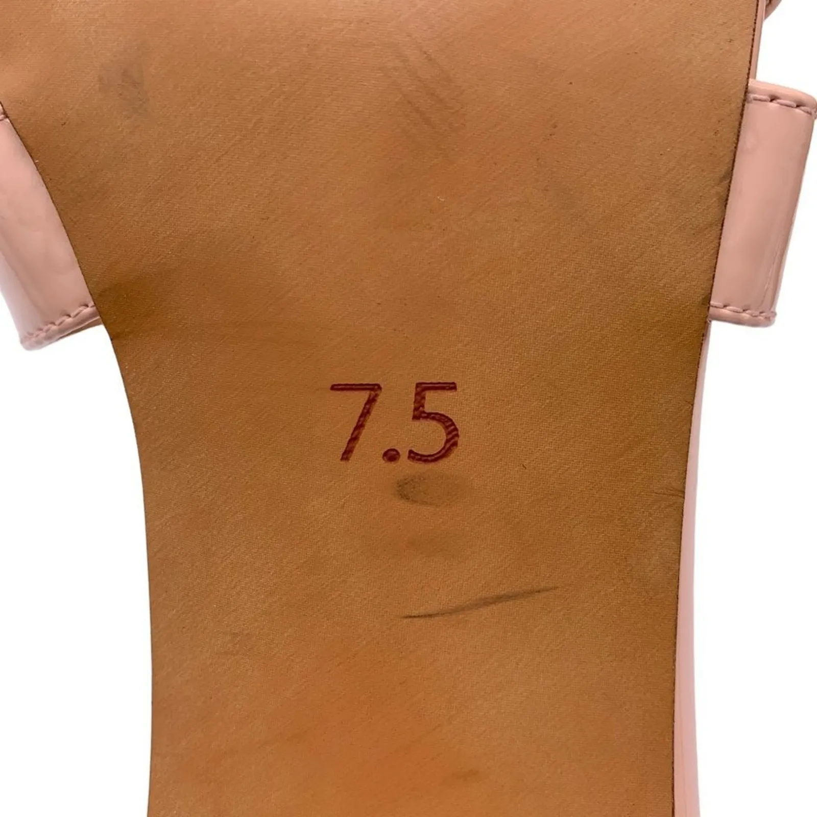 Marais USA Jane Mule Blush Pink Vegan Patent Slide Block Heel Sandals Size 7.5 - Image 8