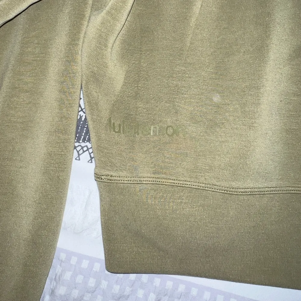 Lululemon Softstreme perfectly oversized cropped crew bronze green - Image 5