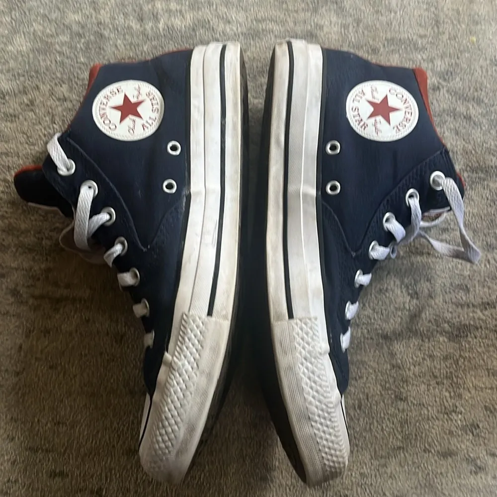 Allstars Chuck Taylor All Stars Woman sz 10.5 Navy/Burnt Orange lining - Image 4