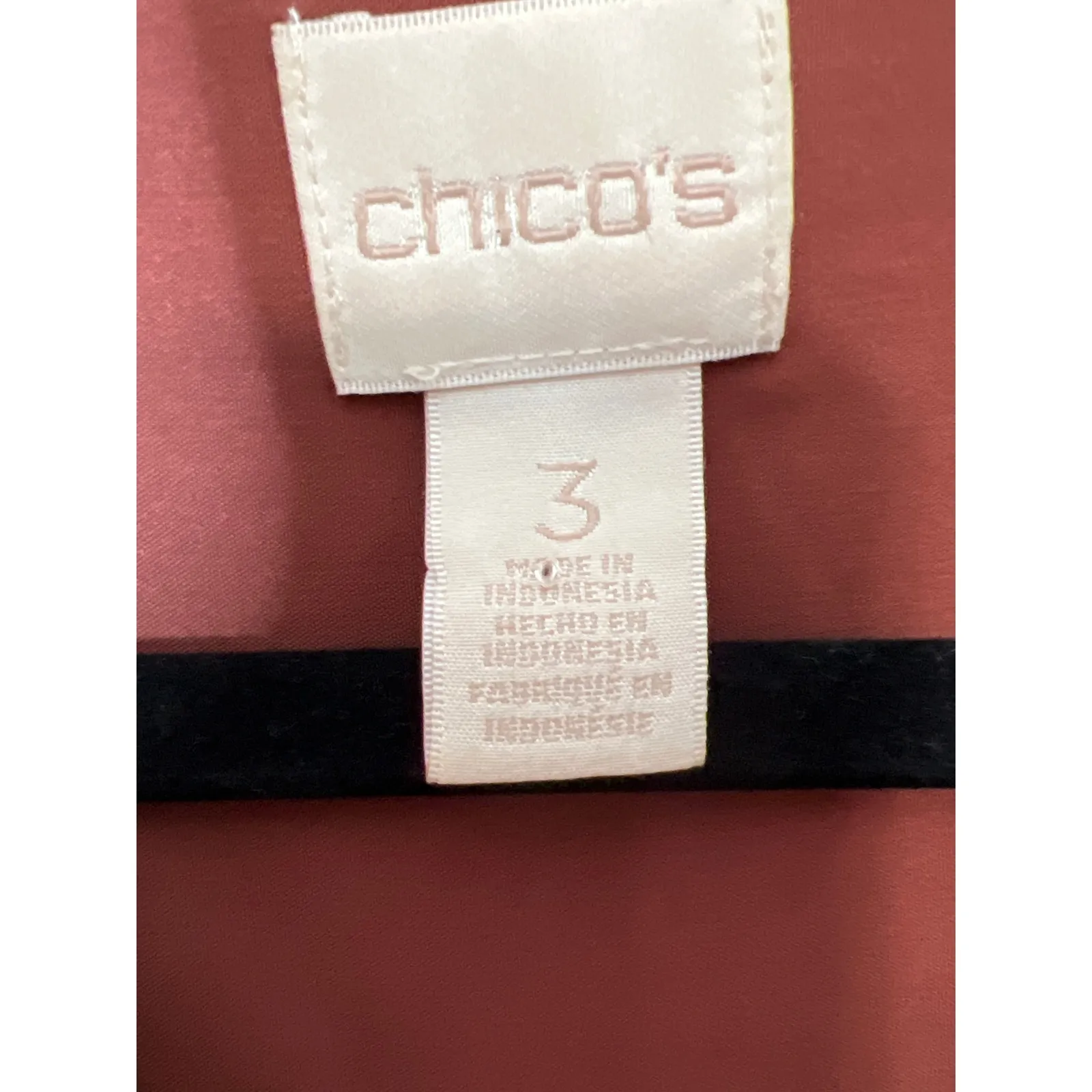 Chico’s size 3 shirt button up brown, long sleeve career basics dressy girl boss Brown - Image 5