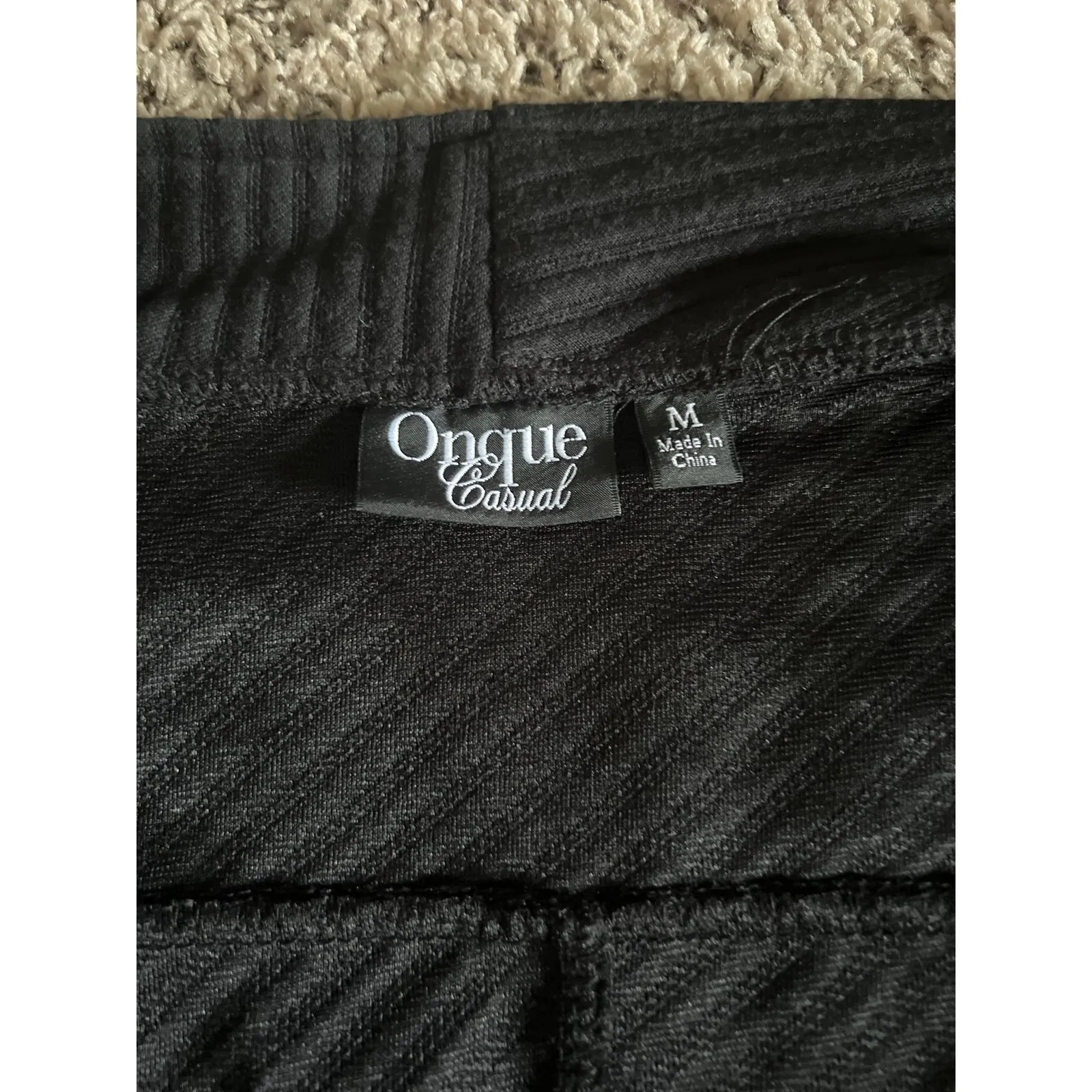 Onward Casual Women's Moto Texture Black‎ Jacket Size Medium - Image 6