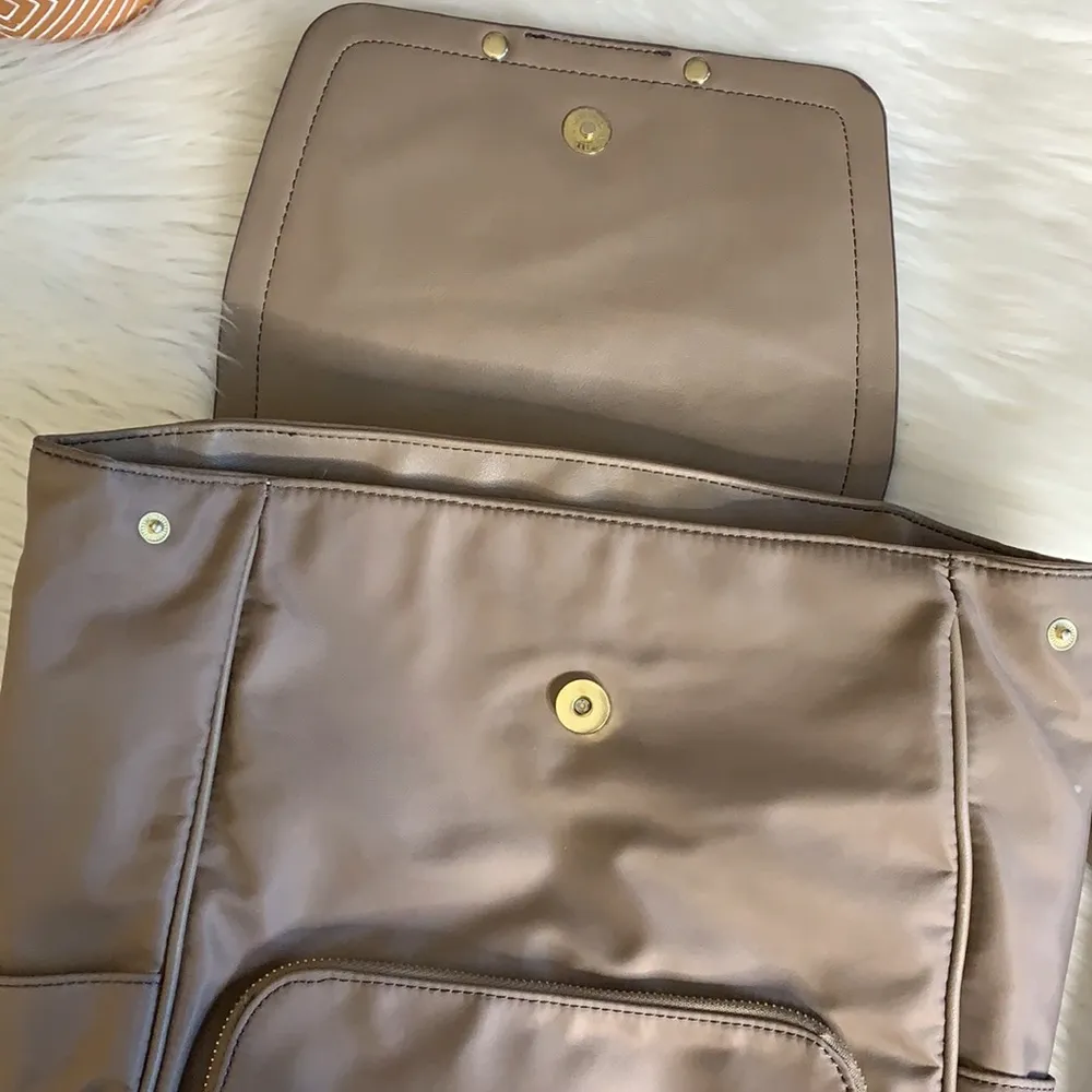 tutilo new york • nylon backpack adjustable straps Tan - Image 10