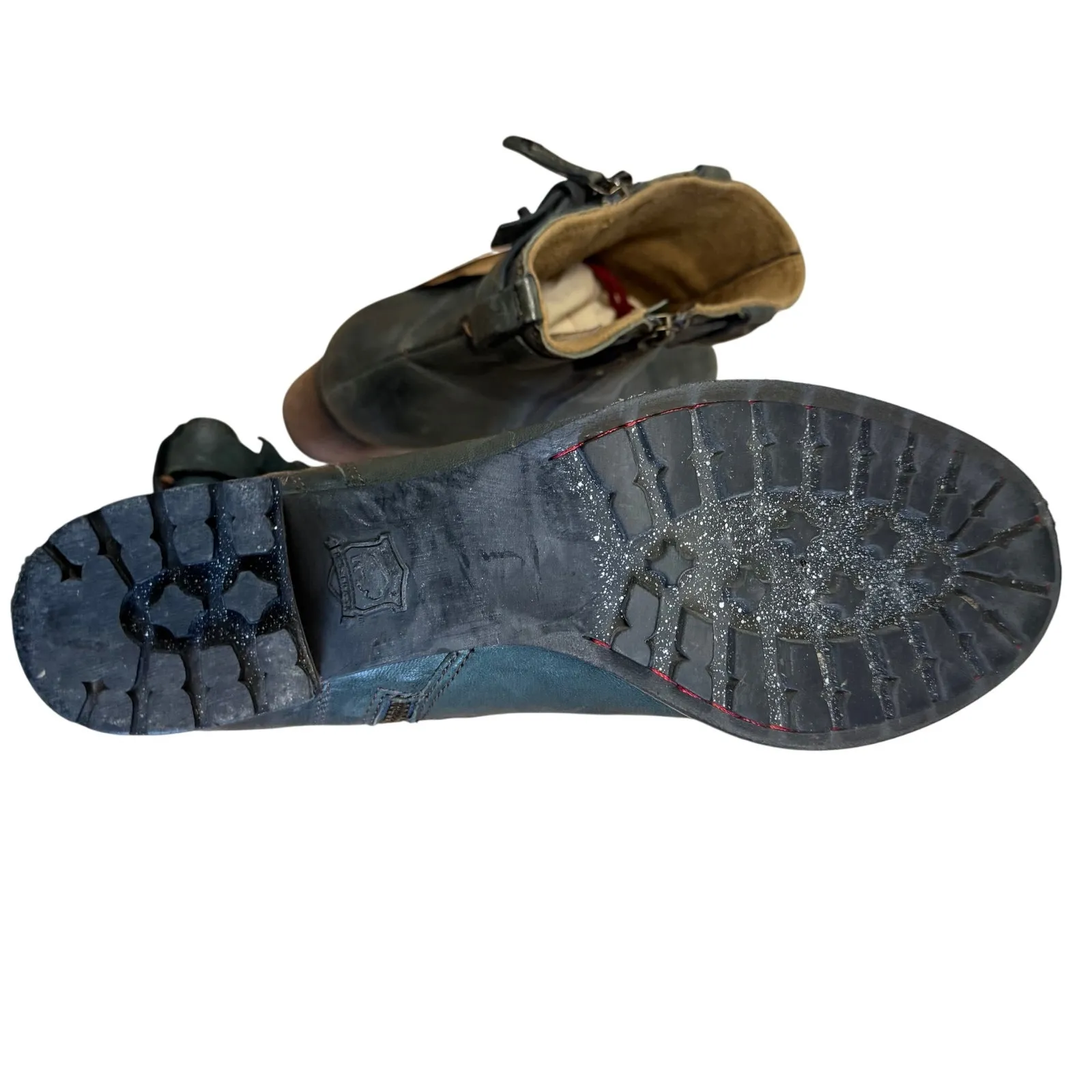 Trask Madison Leather Boots Indigo Blue Size 10 - Image 5