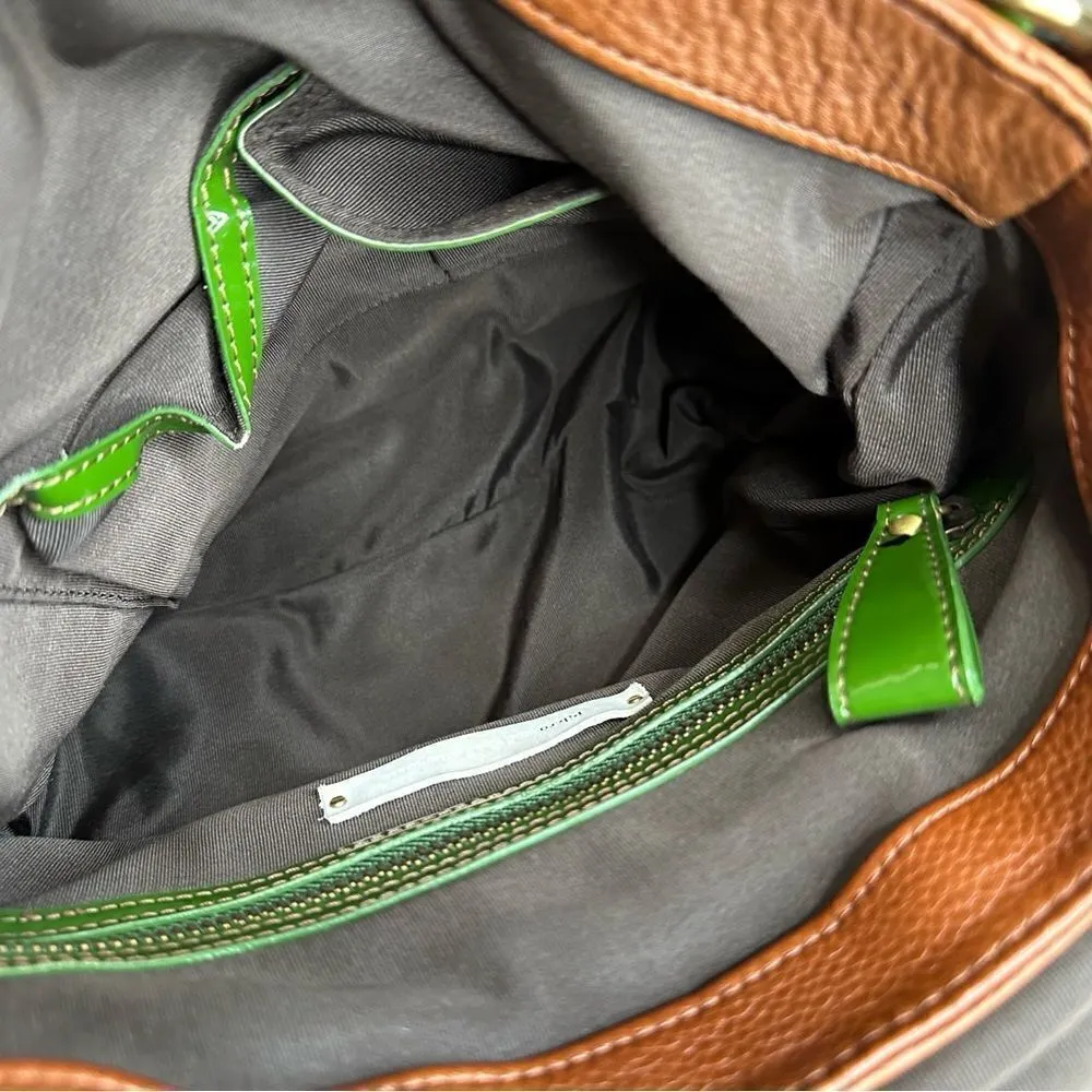 Anthropologie Pilcro Mahogany Brown Leather Crossbody Bag - Image 4