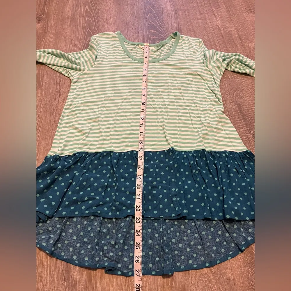 Matilda Jane Talk Tomorrow Top Stripes Polka Dogs Women’s Size S Fun Colorful - Image 3