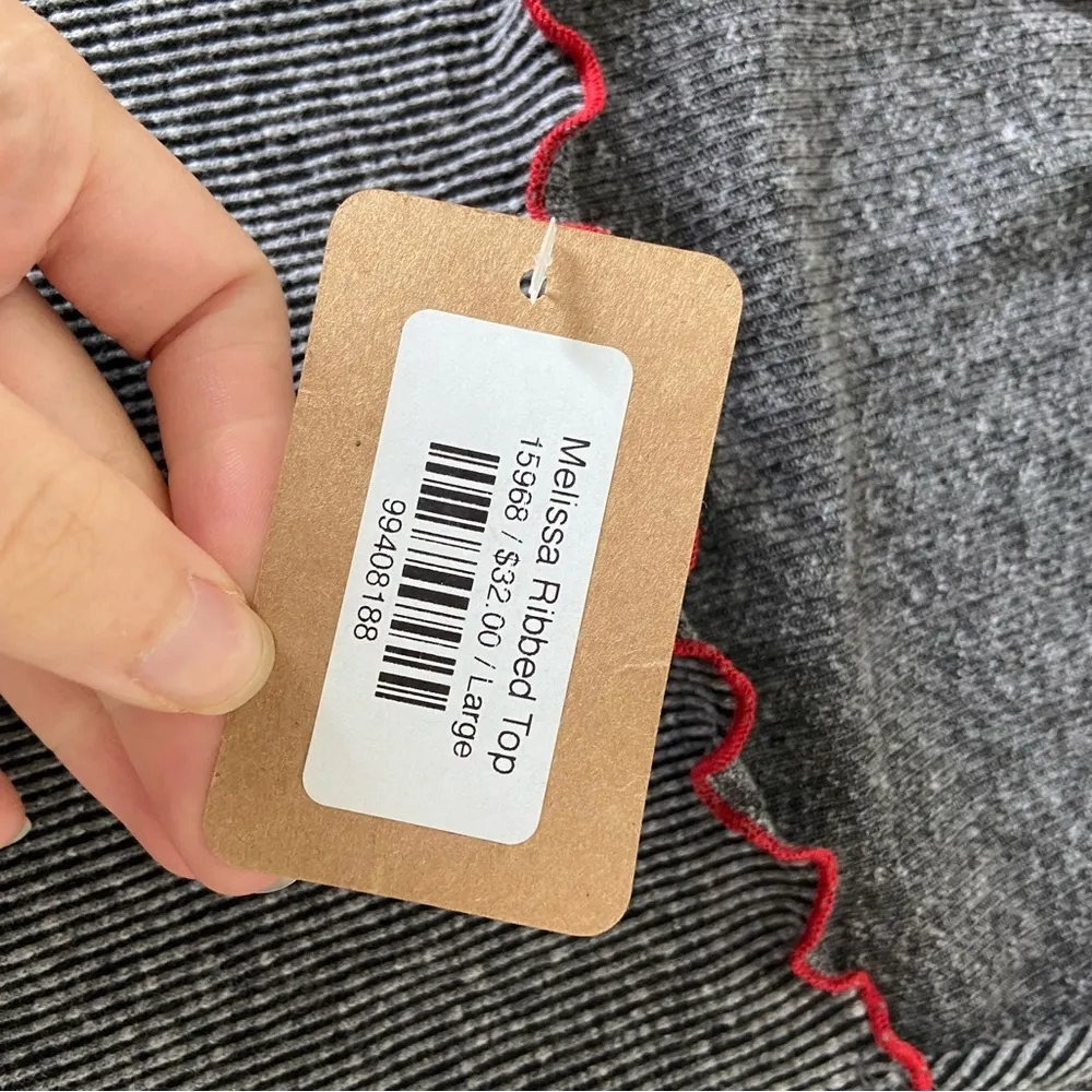 NWT | Paper Moon women’s‎ Melissa ribbed tank top — large - Image 3