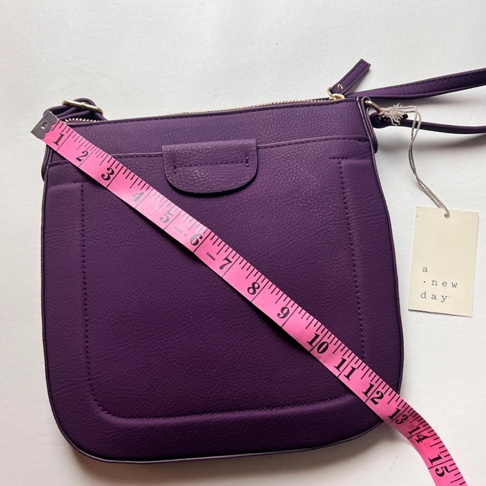 A New Day Women’s Purple Multi- part Sling Bag NWT - Image 11
