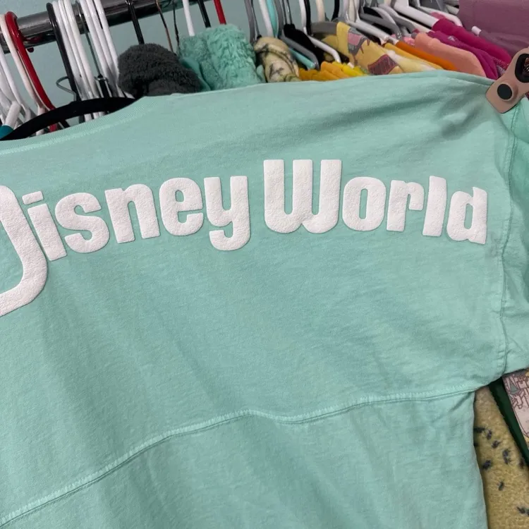 Disney parks OG light sea foam green spirit jersey S - Image 3