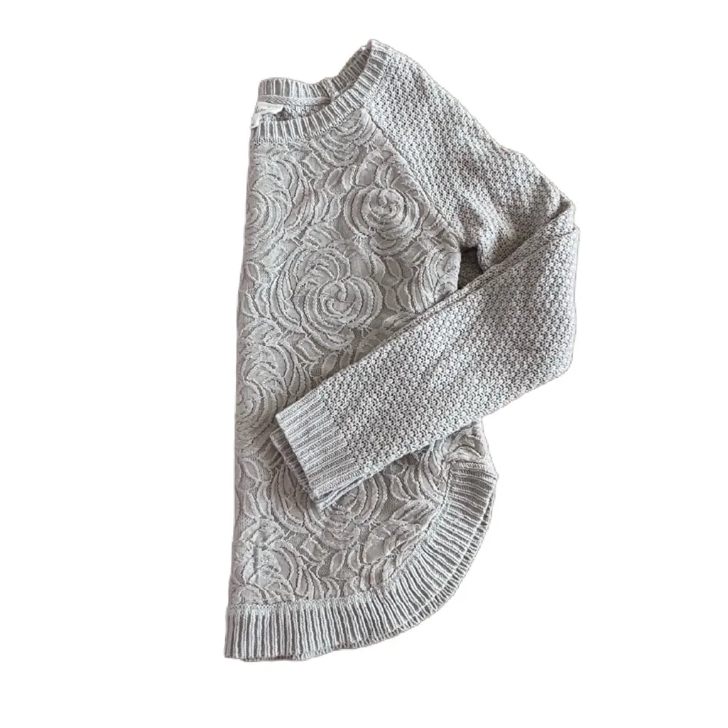 Cloud Chaser | Textured Gray Knit Sweater - Image 5