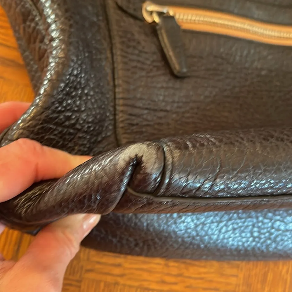 Coach pebble leather bag black - Image 8