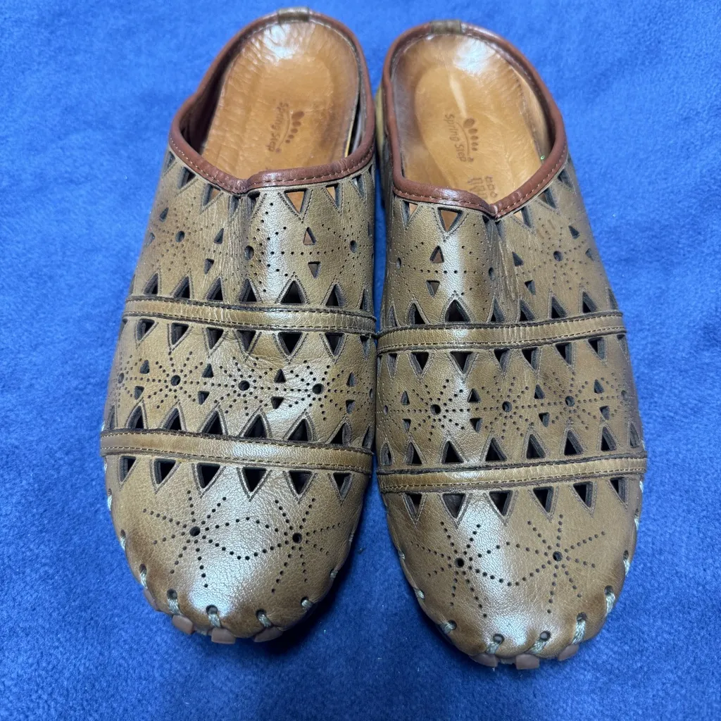 Spring Step Fusaro beautiful brown soft leather loafers - Image 2