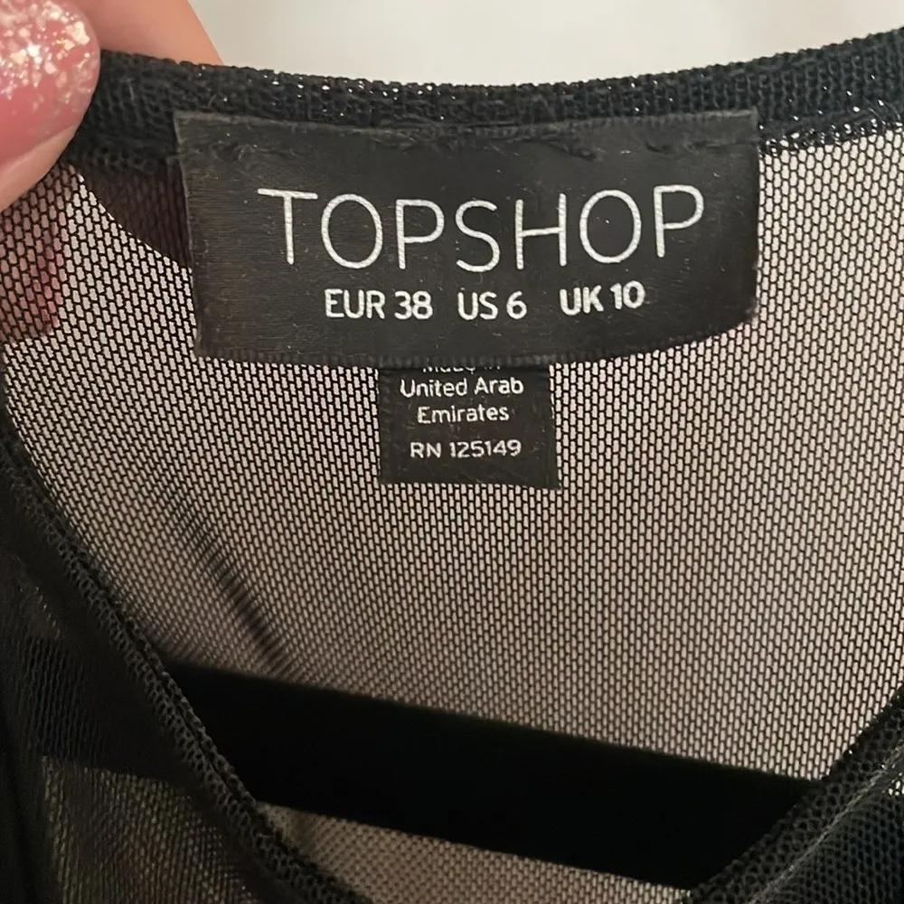 Top Shop Size 6 super‎ cute black cocktail dress! - Image 5